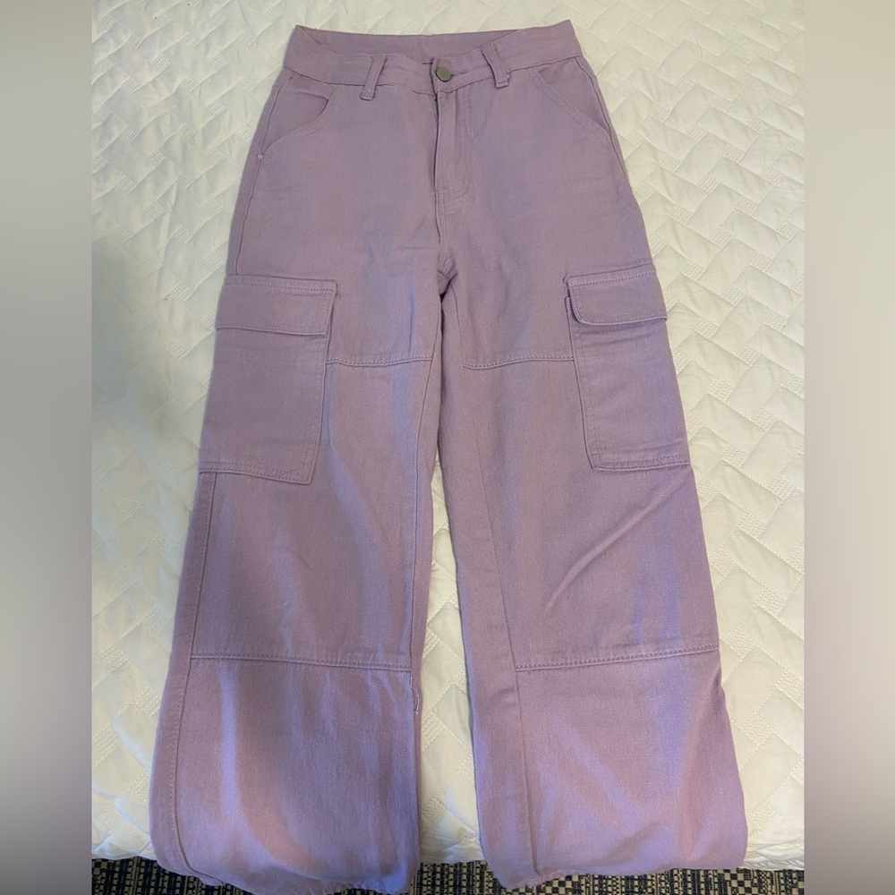 Lavender Cargo Pants